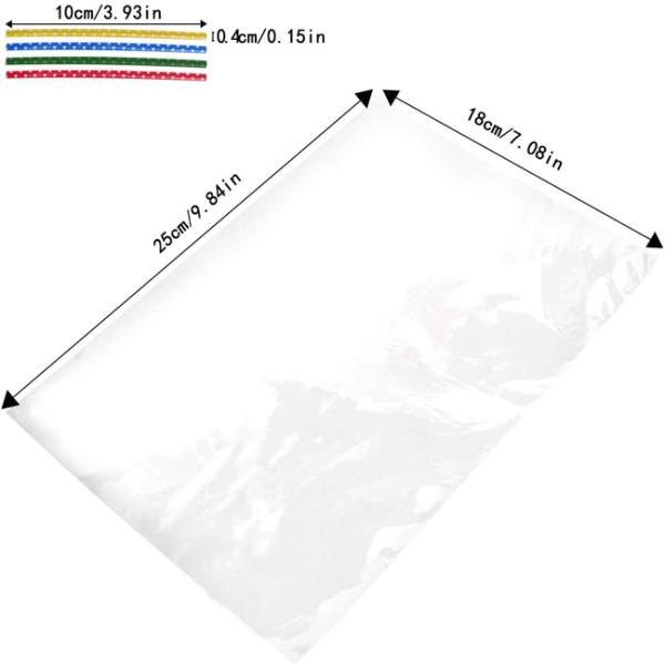 Bakery Cookies Clear Cellophane Treat Bags OPP With Twist Ties
