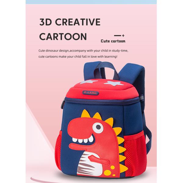 Kindergarten Waterproof Kids Backpack Mochila Dinosaur 3D Cute Cartoon Toddler Bookbag