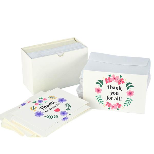 300gsm Coated Paper Custom Card Printing For Small Business Lamination CMYK Color
