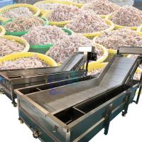 Máquina de lavagem de vegetais de alta pressão de circulação de água Máquina de lavagem de frutas Máquina de lavagem de bolhas