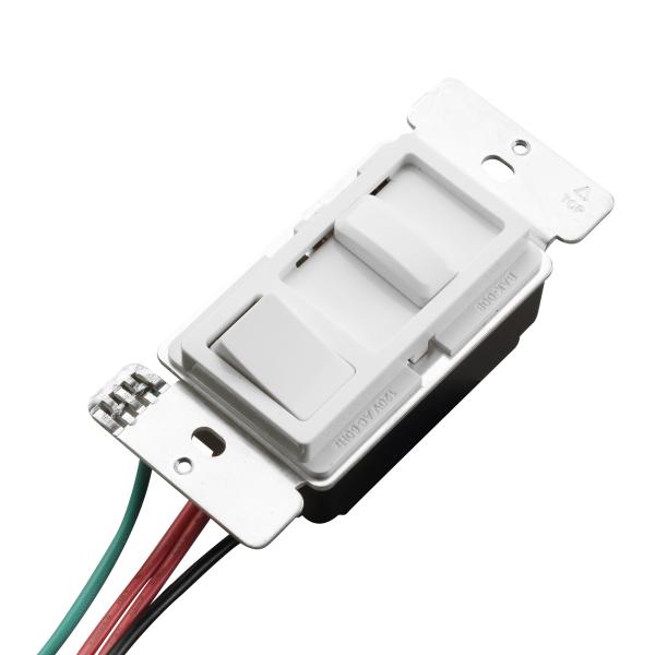 Wall Mount Triac Dimmer Switch LED Paddle Rocker 120V Lighting Controller Unit