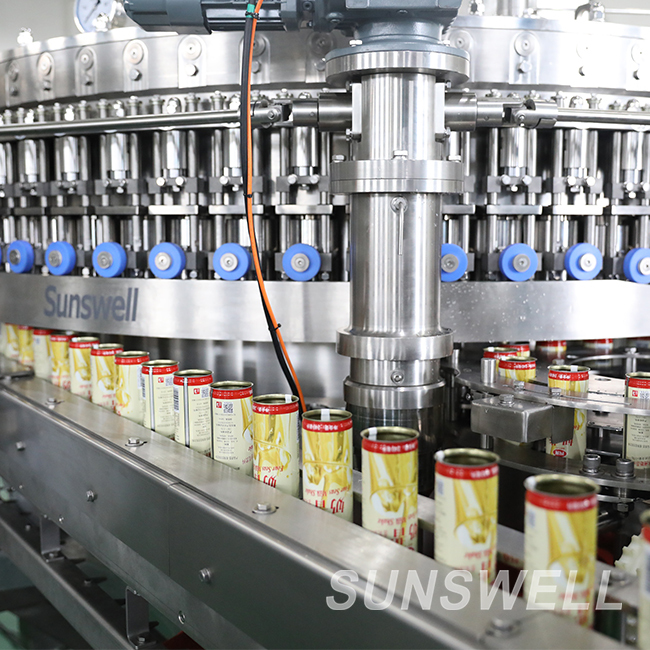200ml CSD Can Filling Line 18000 Cans Per Hour Beverage Canning Machine