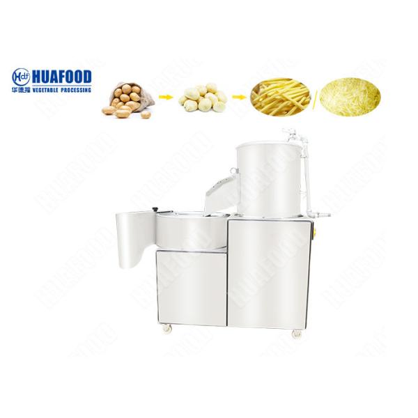 Automatic Potato Peeling Machine Potato Washing Cutting And Peeling Machine