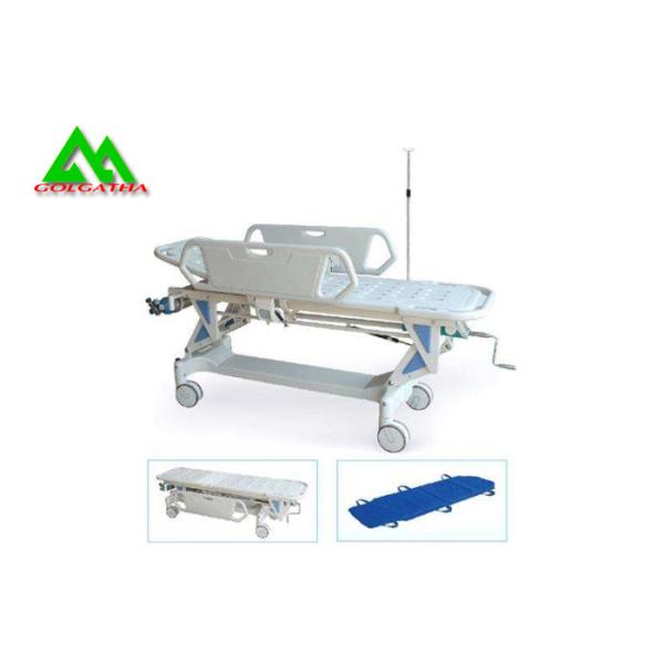 Hospital Electric Emergency Ambulance Stretcher Bed Trolley Height Adjustable