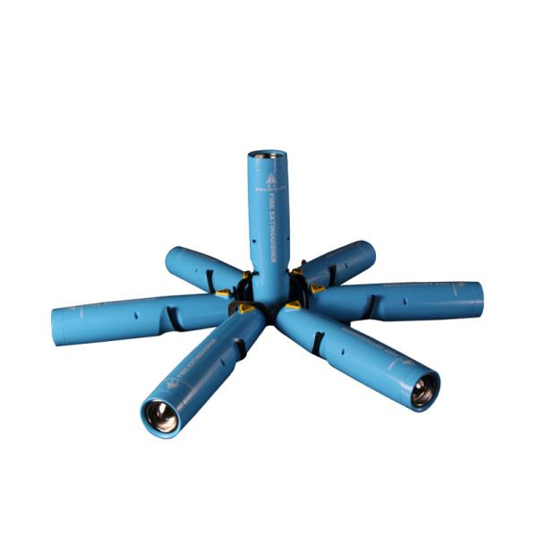 Portable Aerosol Fire Extinguisher Sprays Kitchen Safety Fighting Blue Shell