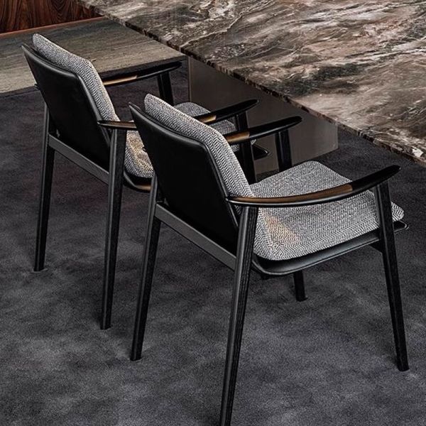 Custom Dining Room Furniture PU Leather Upholstered Chair Accent Chair Restaurant Cafe Hotel Dining Chair