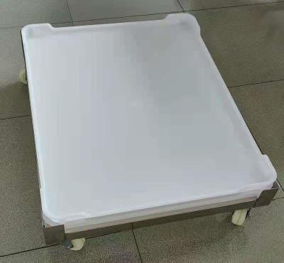 Light Weight Plastic Cooler Tray Food Grade Stackable Flat Bottom 762*600*55mm