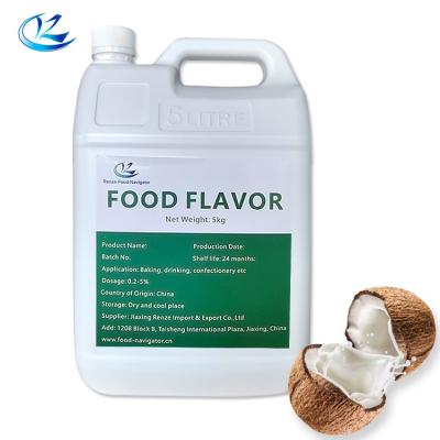 Essence alimentaire Extrait de plantes Matériau primaire Arôme de noix de coco Poudre liquide pour boulangerie