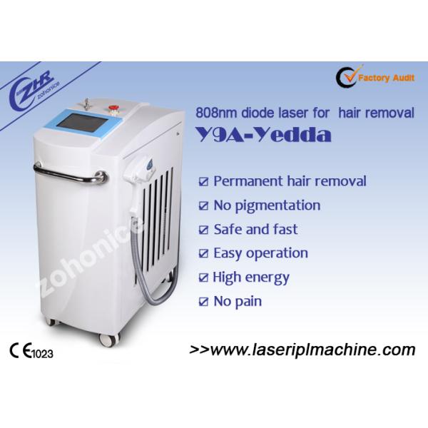 808 tamaño de punto de la máquina 12×12m m del laser del retiro del pelo del diodo fácil actuar