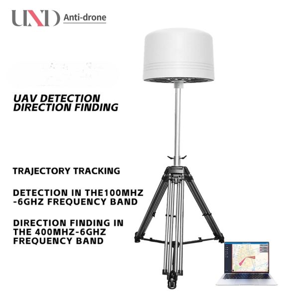 UND Portable 1-10KM 100MHz-6GHz RF Drone Detector Supports All DJI Series 360