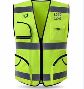 Green PPE Safety Workwear T Shirt Style Waterproof Outdoor Reflective Safety Vest