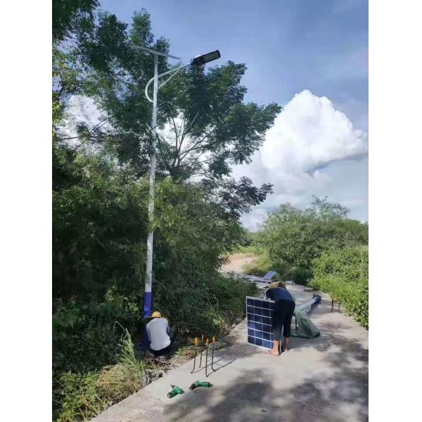 All In 2 Solar Street Lights 60W 80W Solar LED Road Lights Semi Solar Street Light