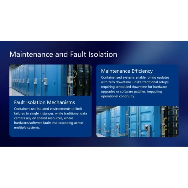 Difference Between Containerized Traditional Data Centers