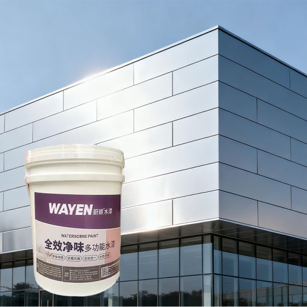WF-700 Eco-friendly Water-based Metal Fluorocarbon Paint Retrofit Outdoor Waterproof UV-resistant Metallic Fluorocarbon Coating