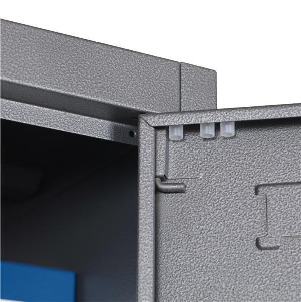 Thick 1.0mm H1850mm Two Doors Metal Wardrobe Closets For Bedroom