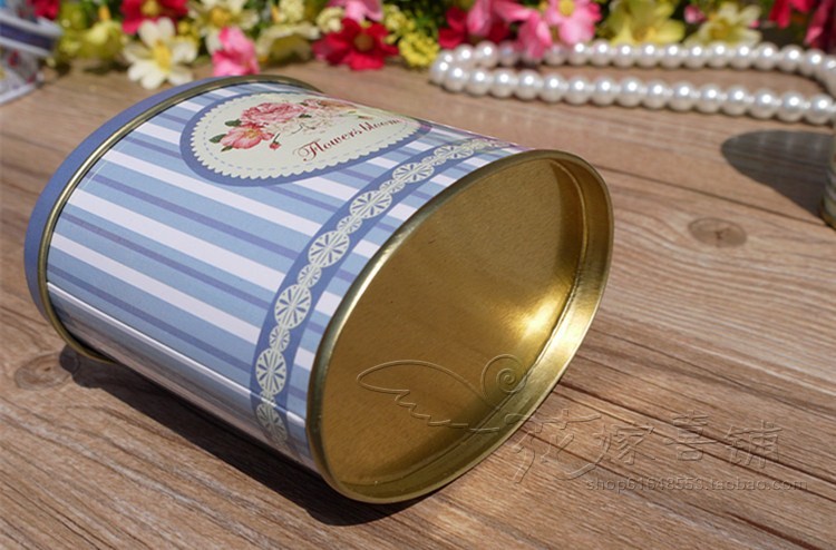 0.23mm Thickness Gift Oval Tin Box Custom Logo Print For Candy / Coffee Packaging
