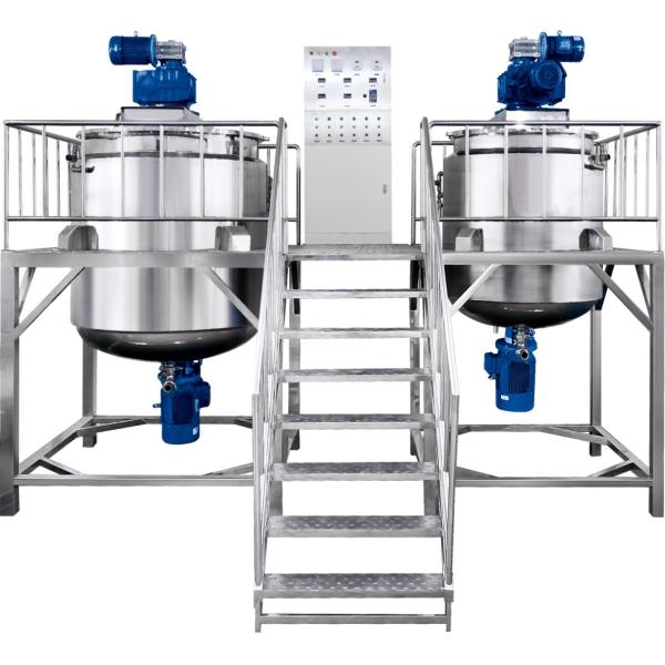 500L-5000L Liquid Soap Making Machine Stainless Steel Homogenizing Blending Heating Cooling