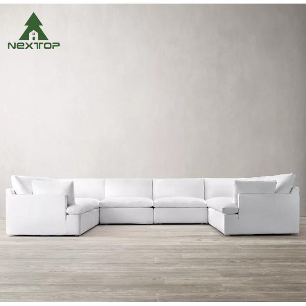 Modern Fashion Outdoor Leisure Home Furniture Straight L Shape Sofa Set