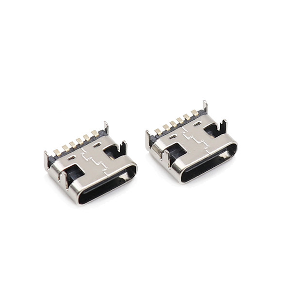 Микро- тип Штырь SMD 3.1mm женское SMT USB соединителей 6 c