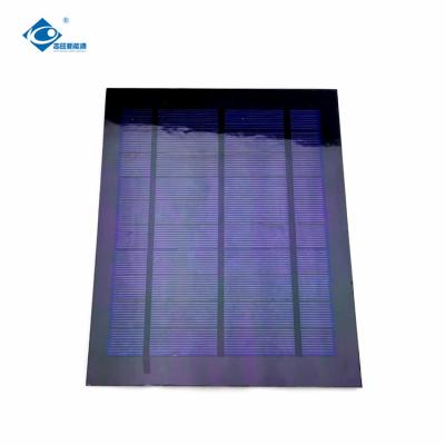 6V All Black Semi-flexible Solar Panels 3W 4W 5W 6W PET Solar Panel ZW-4W-PET Customizable Solar Panel