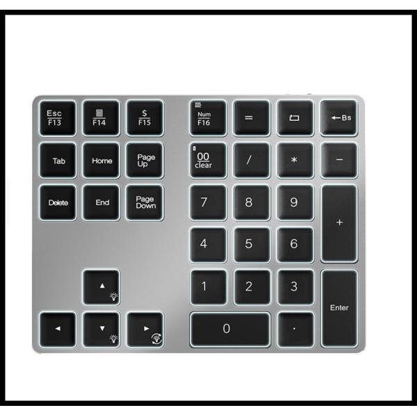 Wireless Bluetooth 3.0 Pin Code Keypad Numeric Keyboard With 7 Backlight