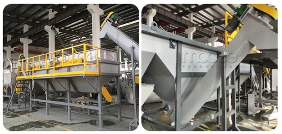 High-Efficiency HDPE Rigid Container Flakes Washing Line for Post-Consumer Recycling