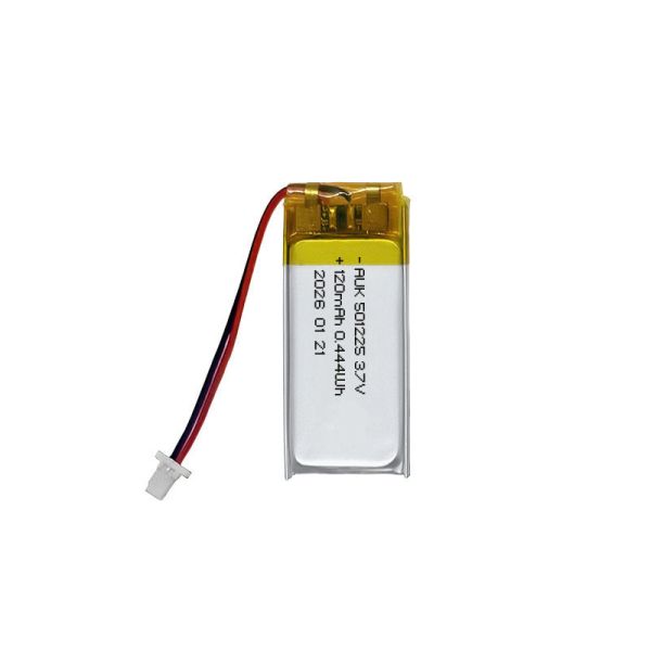 AUK 501225 120mAh 3.7V Polymer Lithium Battery For Bluetooth Speakers Toys Recording Devices Talking Pens Electric Toothbrushes  With UN38.3