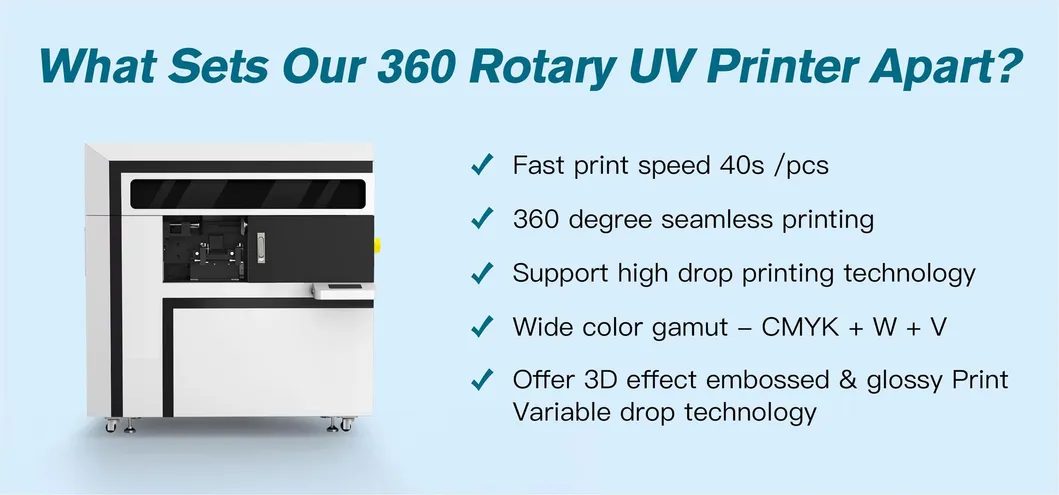 UV Printer Rotary UV Printer 360 Round UV Printing Machine