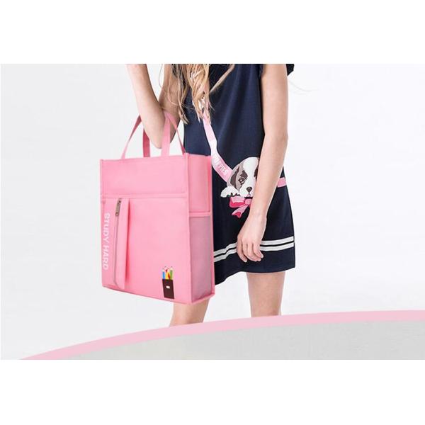 Factory Price Students' Tutorial Bags A4 Canvas Waterproof Hand Bag Pencilbag Large Capacity Schoolbag Office School Supplies