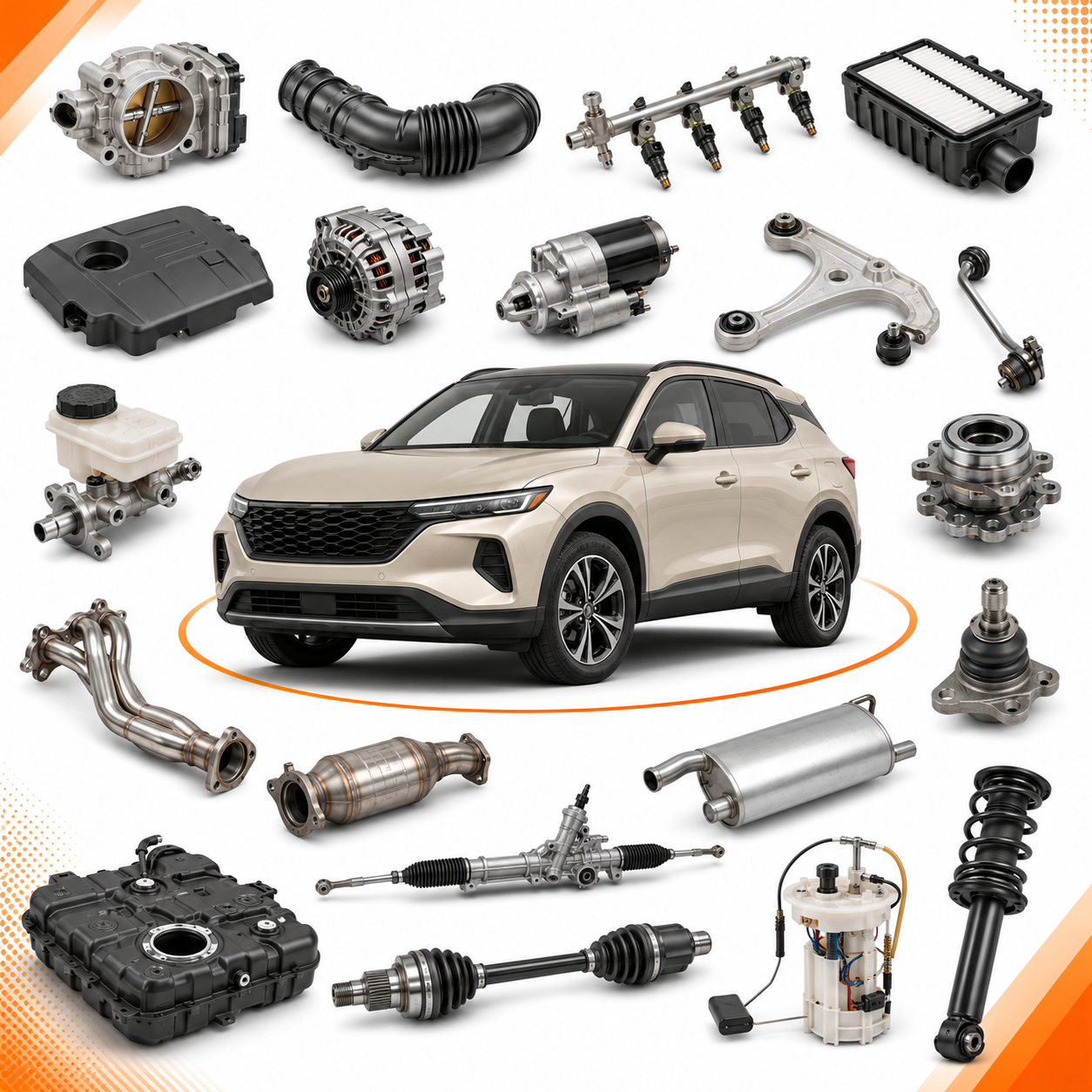 4.5V Electronic Throttle Control Valve F01R00Y223  Auto Engine Throttle Body Replacement Parts