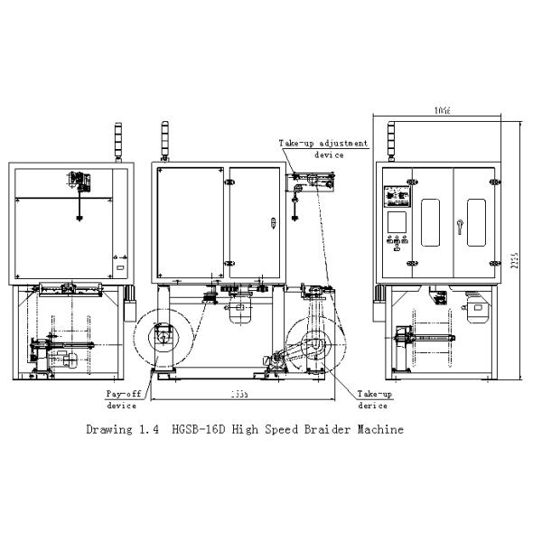 машина заплетения кабеля 1.5kw, 120RPM связывает заплетая машину