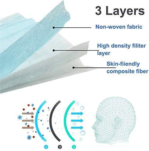 Men Women Adult Medical Disposable Face Mask 3 Layers  Activated Filter