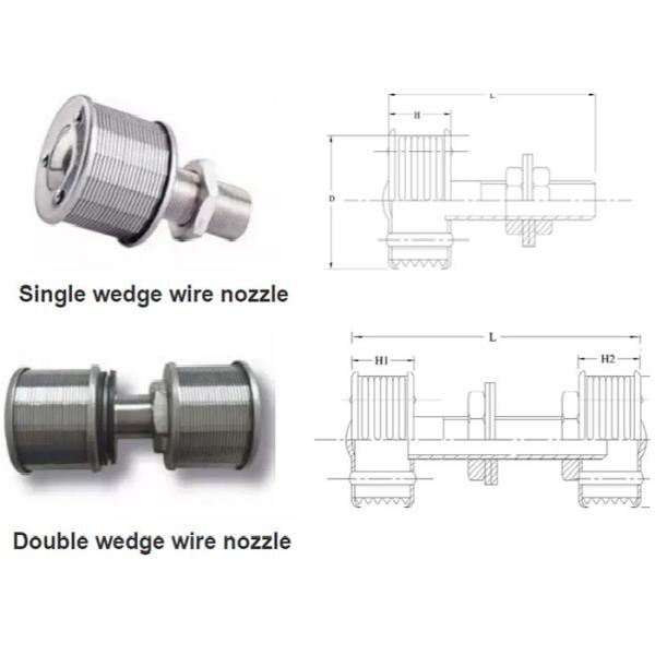 Экономическое сопло водяного фильтра Джонсона, двойное сопло экрана воды скорости