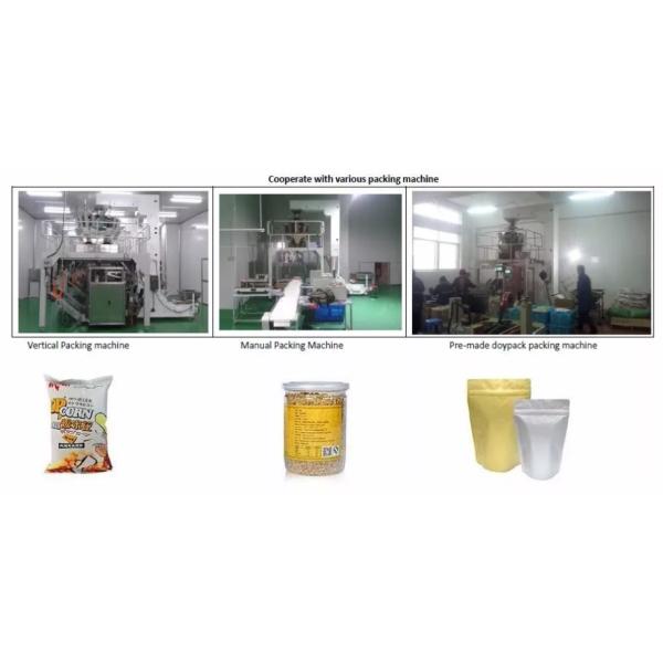 Automatic Cashew Nut Candy Chips 10 / 14 Heads Weigher For Snack Food