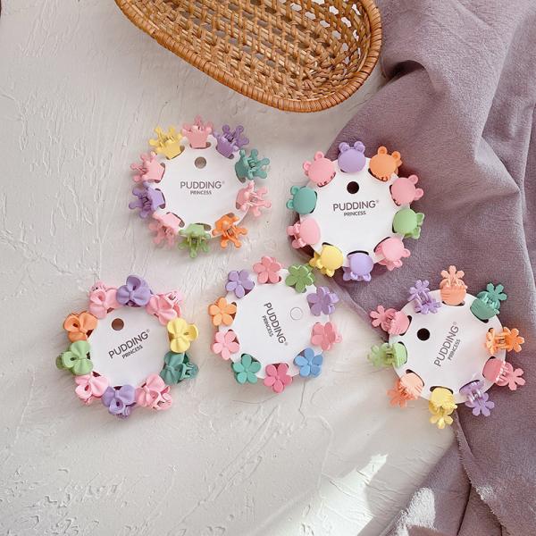 Xmas Childrens Hair Accessories 10 Pcs Set Mini Small Candy Hair Grip  50g