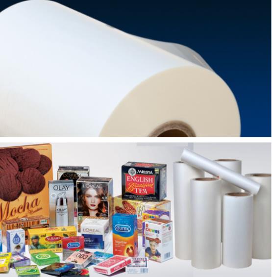 Embalaje de alimentos Película de laminación térmica Bopp con material blando y resistente a los desgarros