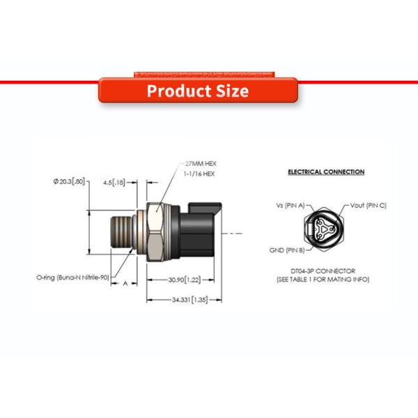 TE Capteur de pression de stockage d'hydrogène et de ligne motrice pour la mobilité à pile à combustible EC-79 316L