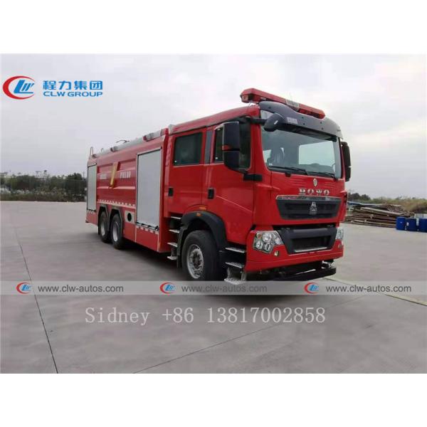 380HP HOWO 6x4 Fire Pumper Truck With Water And Foam Tank