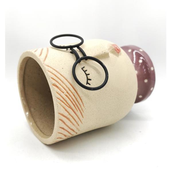 Порцелановые керамические горшки для соккулентов Красивый Instagram 3D уникальная форма леди