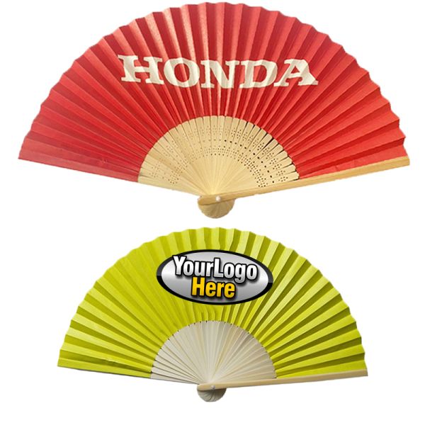 Advertising Custom Brand Promotion  Natural Bone Hand Fan Bamboo Gifts Folding Fan