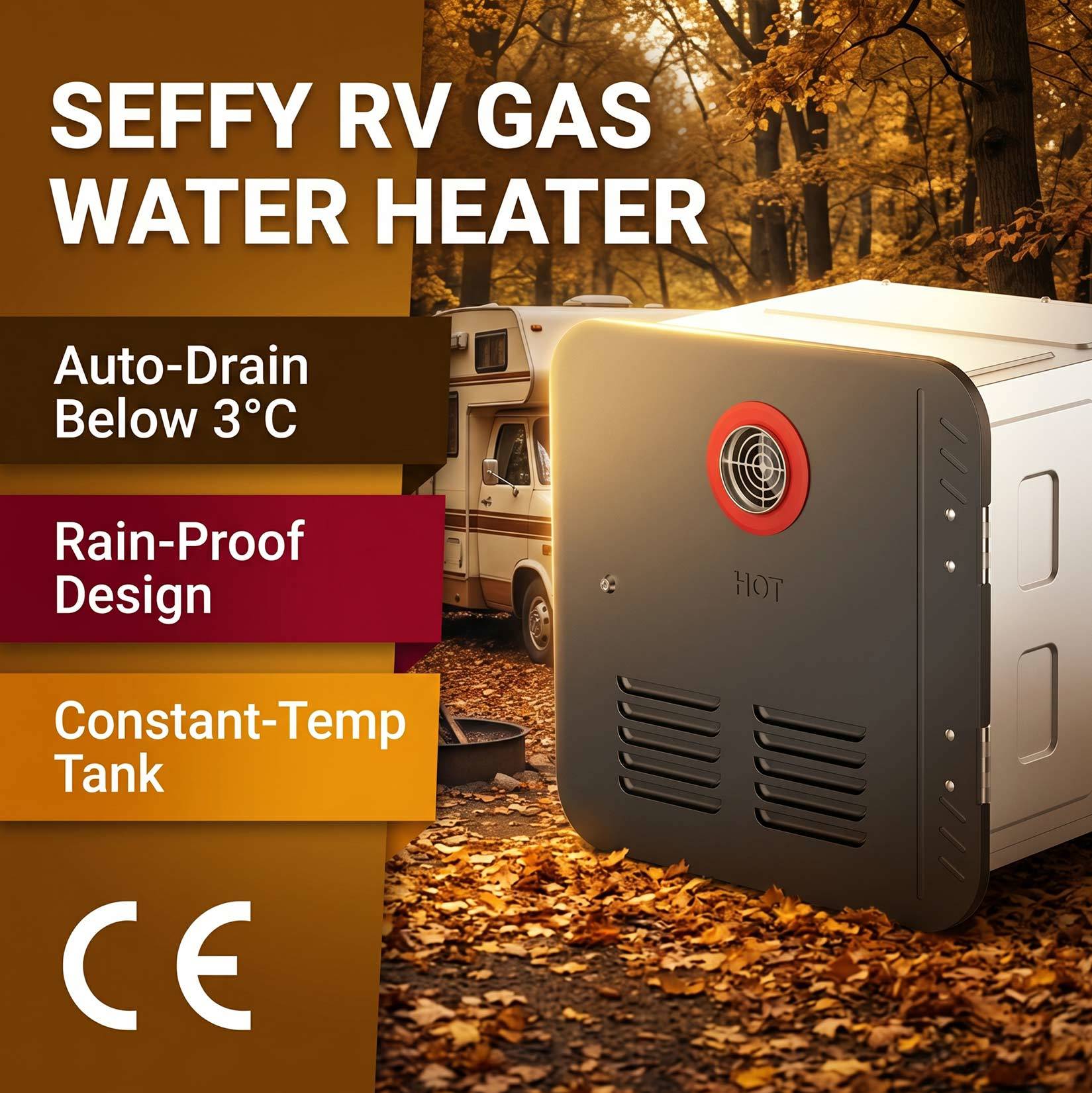 China Manufacturer RV Tankless Propane Water Heater 80,000 BTU Stainless Steel CE Approved OEM Custom Factory Direct Wholesale