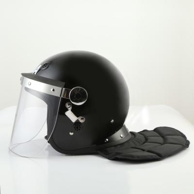 A polícia de Shell México do ABS tumultua o capacete com protetor prolongado S/M do pescoço/L tamanho