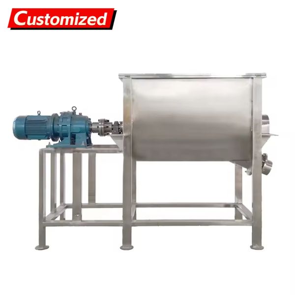 Customized Stainless Steel Ribbon Mixer for High Efficiency Powder Blending in Various Industries