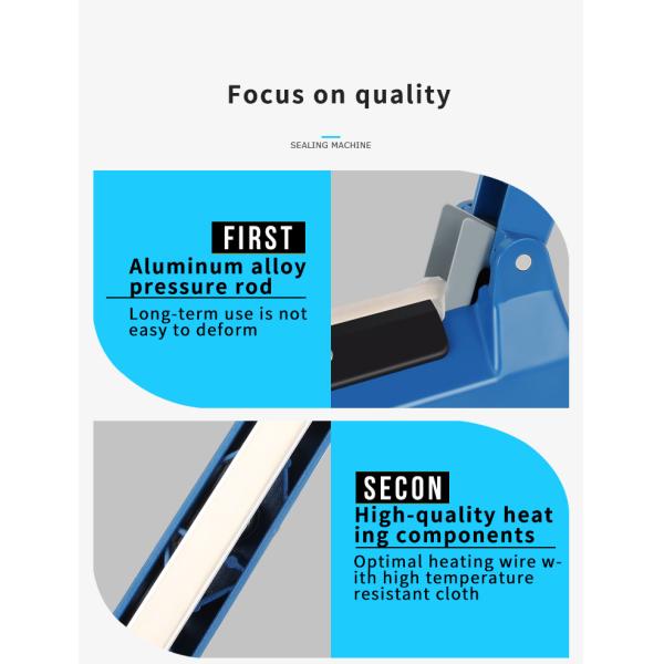 200 мм ручная фольга пластиковые пакеты мешок импульс тепла горячее уплотнитель для упаковки CE FCC одобрен AL