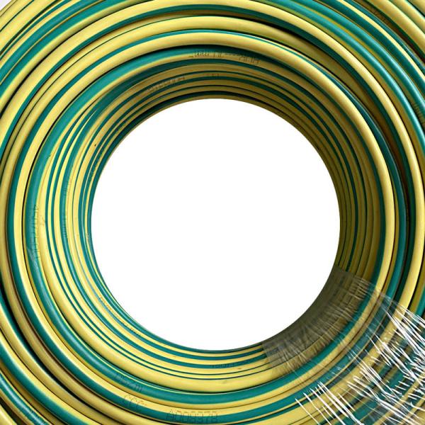 4mm2 Green and Yellow Pure Copper Grounding Wire 100m Length for Solar RV Car Boat Battery Inverter Cables