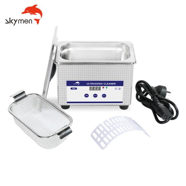 tanque ultrassônico Tabletop 40KHz 35W do líquido de limpeza SUS304 da joia 800ml
