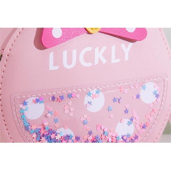 Round Cute Candy Pattern Fashionable Baby Shoulder Bag with Arcuate Shoulder Strap