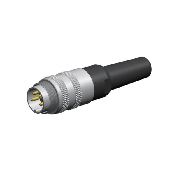 Разъем-розетка контактного разъема PA66 IP67 M16 8 прямая мужская для войск