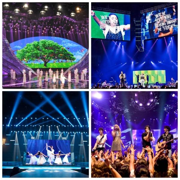 Outdoor Rental LED Display P3.91 Stage Rental Led Display , Led Backdrop Screen Rental