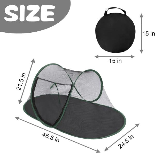 Tent Outdoor, Pet Enclosure Tent Suitable for Cats and Small Animals, Indoor Playpen Portable Exercise Tent with Car